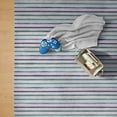 thumbnail image 2 of Mainstays Kids Tufted Blue and Green Stripe Area Rug, 4' x 6', 2 of 6