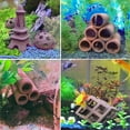 thumbnail image 5 of Aquarium Decor Fish Shelter House Pottery House Canister Simulation Stone Fish Tank Decoration Style 14, 5 of 5