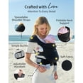 thumbnail image 4 of Canguro ergonómico GROWNSY para bebés desde recién nacidos hasta niños pequeños, color negro, 4 of 7