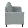 thumbnail image 6 of Hassch Double Seat Sofa Love Seat Fabric Double Divan for Living Room Home Relax Max 600lbs, Gray (Not Included the Pillow), 6 of 10