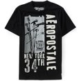 thumbnail image 1 of Aeropostale New York 34th - Camiseta gráfica para hombre, color negro, pequeña, 1 of 1