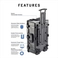 thumbnail image 3 of Rolling Case Pelican 1650, impermeable, sin espuma, color negro, 3 of 7