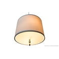 thumbnail image 4 of Home Concept 13.5" Round Diffuser Translucent frosted White will Soften Light from Drum Lampshades and Pendants, 4 of 5