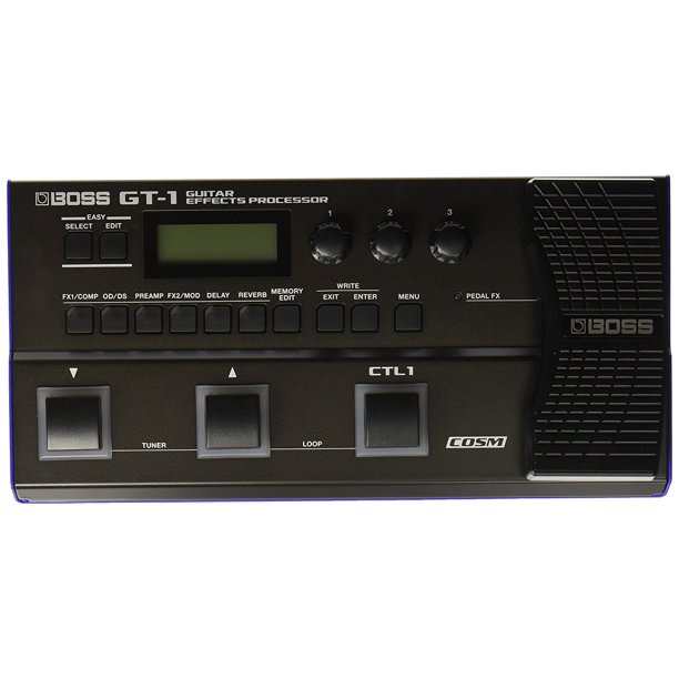 Boss Gt 1 Guitar Multi Effects Pedal Processor With 108 Effects And 198 Patches Walmart Com Walmart Com