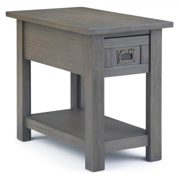 20 in. Narrow Side Table in Gray