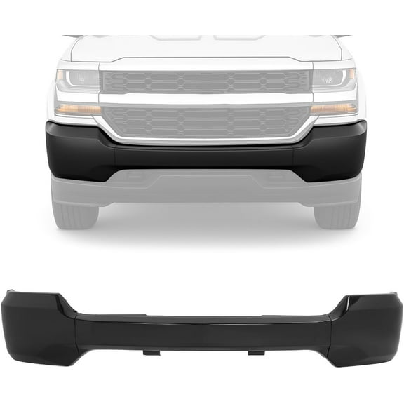 Kojem Front Bumper Face Bar for 2016-2019 Chevy Chevrolet Silverado 1500 LD Replacement for GM1002869 84029793 23243115 Steel Powder Coated Black