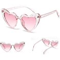 thumbnail image 4 of Clout Heart Goggles Retro Cat Eye Mod Style Vintage Kurt Cobain Gafas de sol, rosa JAMW Sencillez, 4 of 5