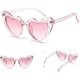 thumbnail image 4 of Clout Heart Goggles Retro Cat Eye Mod Style Vintage Kurt Cobain Gafas de sol, rosa JAMW Sencillez, 4 of 5