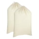 thumbnail image 1 of COTTON CRAFT Bolsas de lavandería extragrandes - Paquete de 2 bolsas de lavandería lavables con cierre de cordón de lona de algodón resistente y duradero - Cesta de viaje para dormitorio universitario, 1 of 5