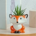 thumbnail image 2 of Animal Pot Ceramic Succulent Plant Pot Cactus Potted Planting Bonsai Pots Set Halloween Decorations, 2 of 4