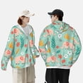 thumbnail image 4 of Balery Elephant and Flowers Sudadera ligera de manga larga con capucha y protección solar UPF 50+ para hombre y mujer, ideal para pesca y running-X-Large, 4 of 7