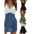 thumbnail image 2 of Top-kevin Womens One Piece Swimsuit Tummy Control with Cutout Skirt Bathing Suit Modest Twist Front Swim Dress, 2 of 9