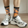 thumbnail image 6 of Hirioo Various Oranges Pattern Adult Middle Tube Socks Breathable Sock Non-Pilling,Contrasting Color Design, 6 of 6