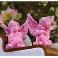 thumbnail image 6 of Set Of 2 Little Angel Statues Indoor Home Decor Cute Cherub Sculptures Memorial Figurines, High Quality Craftsmanship With Delicate Realistic Details And Environmental, 6 of 6