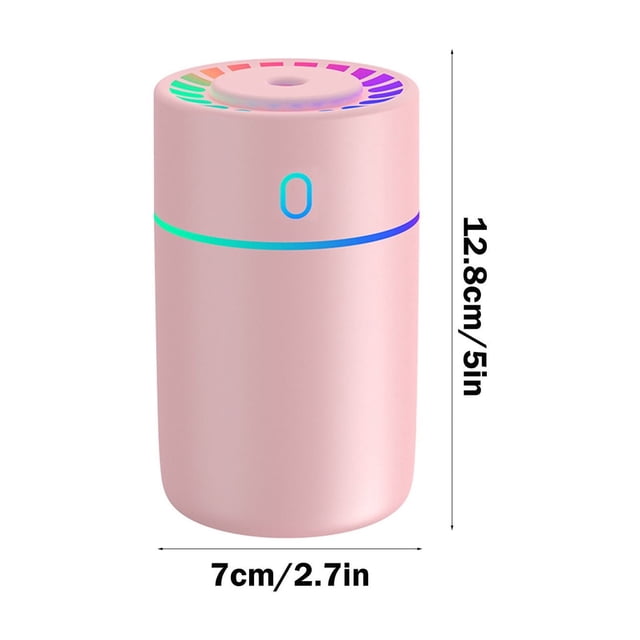 Ohufall Small Humidifier Colorful Desktop Usb Atomization Device Air Replenishment Cool Mist Portable Humidifier For Car And Home Use Home Goods