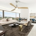 thumbnail image 6 of Witaxima 52 Inch Ceiling Fan with Dimmable LED Light, 6-Speed Remote Control, 3 Wood Blades, Reversible DC Motor for Bedroom/Living Room, Brushed Nickel, 6 of 7