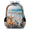 Blue, variant on Sugar Skull Travel Backpack for Adults, Multi-Functional Casual Daypack with Adjustable Shoulder Straps, Purple Floral Day of the Dead Calavera Laptop Bag for Work Outdoor