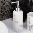 thumbnail image 6 of Evideco French home goods Marble White Lotion Soap Dispenser Only Rustic Craftsman 9 oz Commercial Soap & Lotion Dispensers, 6 of 8