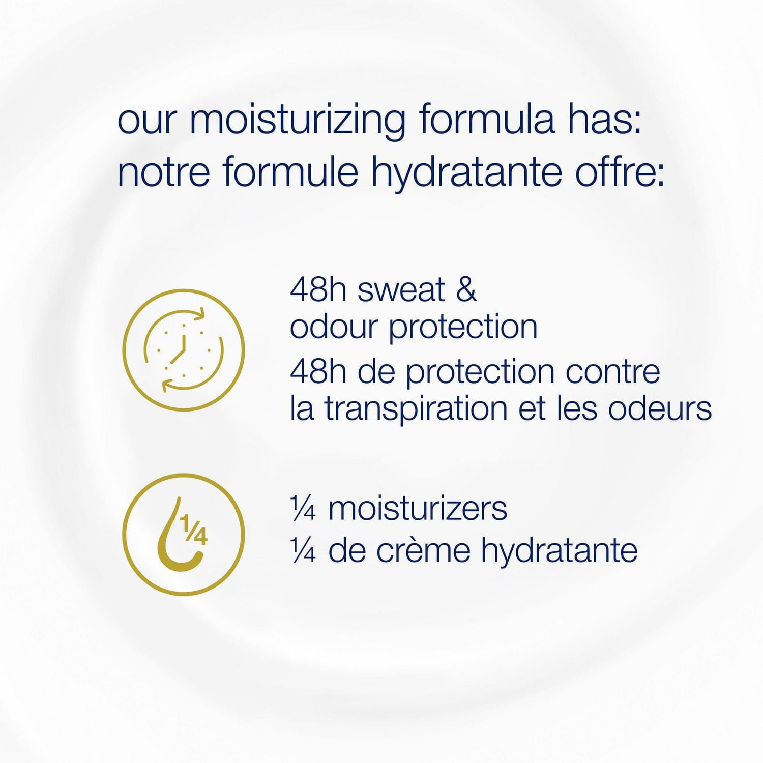 Dove Bâton antisudorifique Poudre, pour Femmes, Protection contre la transpiration et les odeurs des aisselles pendant 48 heures, 74g