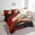 thumbnail image 2 of Homewish Vintage Skull Crows 7pcs Queen Bedding,Retro Train Bedding Comforter Set Queen,Halloween Bed Set,Black Reversible, 2 of 8