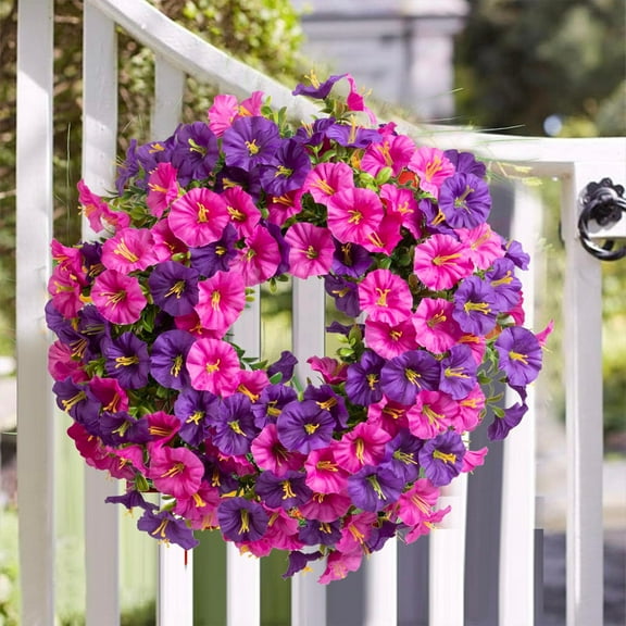 40Cm And Artificial Flower Wreath Decor For Front Door Wall Home Wedding Spring Summer Decoration