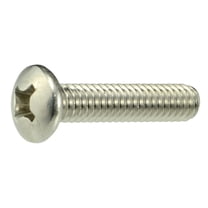 #12-24 x 1" 18-8 Stainless Phillips Pan Head Machine Screws (10 pcs.)