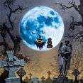 thumbnail image 4 of xiaxaixu Sticker Mural Halloween Affiches de Décalcomanies PVC Imprimées Lumineuses, 4 of 5