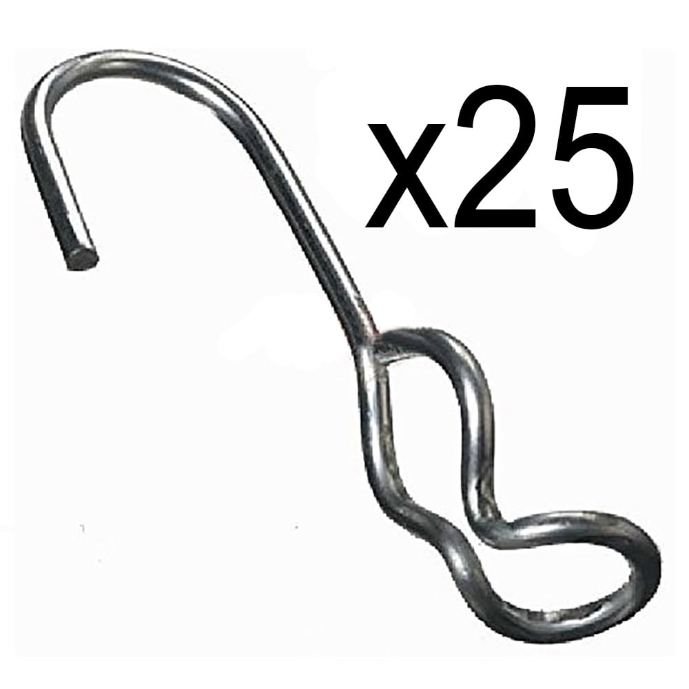 X25 SJ Hooks for Trailer Rope Rubber Bungee Tie Down Shock Cord Tarp