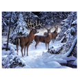 thumbnail image 2 of de pintura de diamante 5D de nieve y ciervo de invierno para adultos principiantes costura artesanía decoración para colgar Soledad Kits de Pintura Diamante 5D, 2 of 8