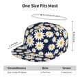 thumbnail image 6 of Balery Baseball Cap Flat Bill Hats for Men Adjustable Size for Running Workouts and Outdoor Activities All Seasons Dad Hat(Daisy Floral ), 6 of 9