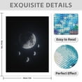 thumbnail image 3 of Diamond Art Kits for Adults - 5d Moon Phases Celestial Night Sky Diamond Painting for Adults, Diamond Art for Adults Beginners, Diamond Painting Kits for Adults for Home Wall Decor, 3 of 7