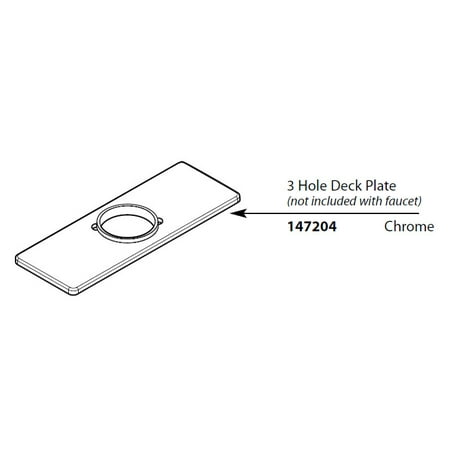 - Moen 147204 Replacement Escutcheon for Centerset Faucet from the 90 Degree Colle