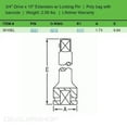thumbnail image 6 of Grey Pneumatic 3/4" Drive x 10" Extension with Locking Pin, 6 of 6