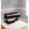 thumbnail image 2 of Badger Basket Five Drawer Storage Unit with Wicker Baskets -Espresso, 2 of 4