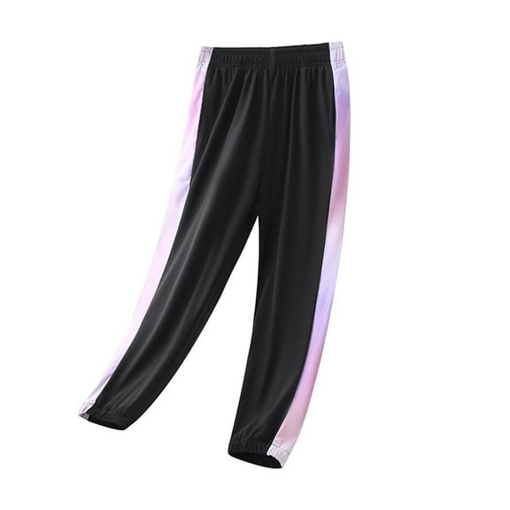 Kids Girls Jogger Pants Summer Lightweight Quick Dry Athletic Running Workout Pants with Pockets