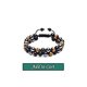 thumbnail image 4 of Pulsera de triple protección, pulsera de cuentas de 8 mm de obsidiana negra y hematita auténtica con ojo de tigre para hombres y mujeres, 4 of 5