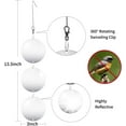 Reflective Bird Scare Discs Set, 24PCS Large DoubleSided Bird