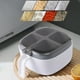 thumbnail image 1 of XWSHYW Almacenamiento y Organización de La Cocina. Dispensador Transparente de Múltiples Compartimentos, Tarro para Condimentos, Condimentos para El Hogar, Caja para Condimentos Msg, Coctelera, Tarro, 1 of 6