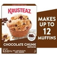 thumbnail image 3 of (3 pack) Krusteaz Chocolate Chunk Muffin Mix, Chocolate Chunk Muffins Made With Real Chocolate Chunks, 18.25 oz Box, 3 of 16