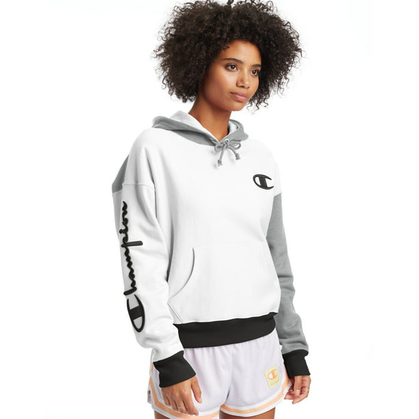 Women's Champion Reverse Colorblock Grey/Black L - Walmart.com