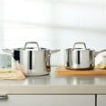 thumbnail image 2 of Tramontina Tri-Ply Clad Sauce Pan Set, 4-Piece, 2 of 5