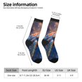 thumbnail image 2 of Fotbe Night Sky Turtle Calcetas Largas con Estampado para Hombre y Mujer – Calcetas de Compresión Transpirables y Elásticas, Viajar y Uso Diario Talla 5-11, 2 of 6