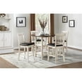 thumbnail image 2 of Pemberly Row 5-Piece 2-Shelf Wood Counter Height Dining Set in White Wash, 2 of 11