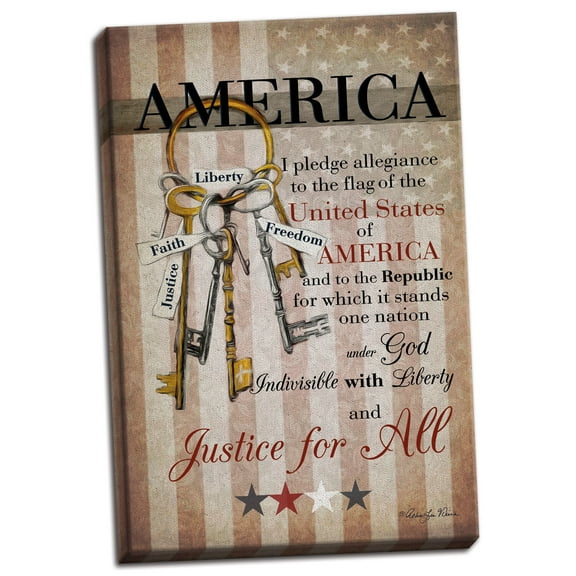 Gango Home Decor Contemporary The Keys to Freedom by Robin-Lee Vieira (Ready to Hang); One 12x18in Hand-Stretched Canvas