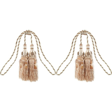 Window Curtain Hanging Beads Tassel Tiebacks Rope 2pcs Walmart
