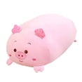 thumbnail image 2 of Linda almohada con relleno de animales, juguete de peluche, almohada grande suave, almohada bonita para decoración de escritorio del hogar de vacacion Cerdo rosa, 2 of 8