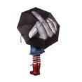 thumbnail image 5 of Rain 3 Fold Umbrella 25*5*5cm Creative Umbrella Cloth Plastic Grip Friend Gift 26-27s, 5 of 5