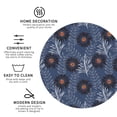 thumbnail image 3 of Honeii Sunflowers print Leather Coaster Set of 4, ideal for safeguarding your furniture from drinks spills and effortless cleanup-Round Shape, 3 of 6