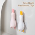 thumbnail image 2 of 2PCS Duck-Shaped Drain Hair Remover Tool – ABS Bathroom Sink & Shower Drain Cleaner, Contactless Hair Catcher & Scraper, Easy Storage Design, 2 of 7