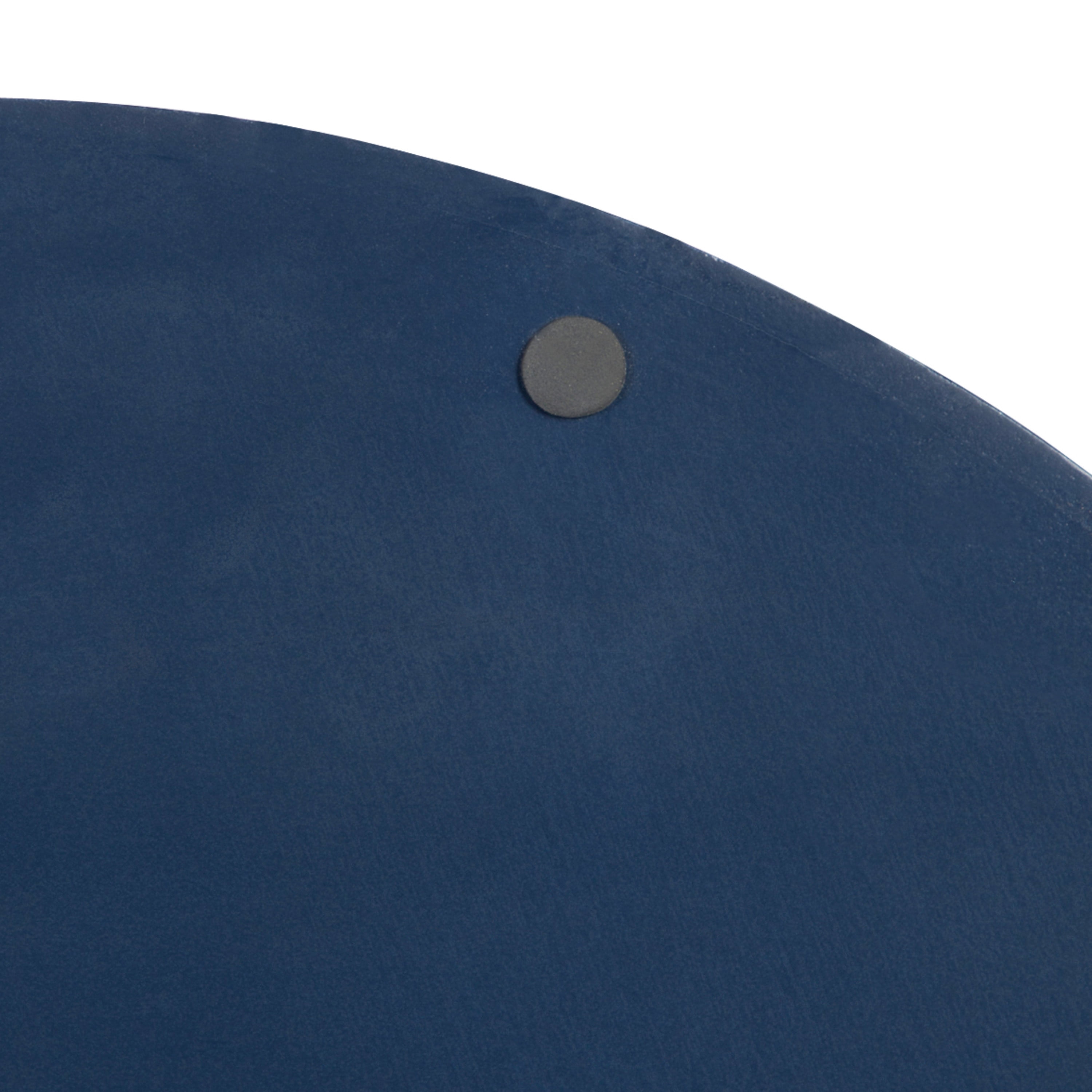 Kate and Laurel Lipton Modern Round Tray, 18" Diameter, Navy Blue and Gold, Decorative Accent Tray for Storage and Display
